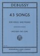 Debussy 43 Songs Medium-Low (edited by Sergius Kagen)