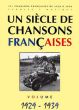 Siecle Chansons Francaises 1929-1939 (Chant et Guitare ou Piano)