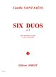 Saint-Saens 6 Duos Op.8 pour Piano et Harmonium ou 2 Pianos