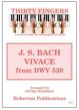 Wildman 30 Fingers Bach Vivace from BWV 530 (Piano - 3 players)