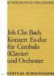 Bach Concerto Es-Dur Op.7 No.5 Cembalo[Klavier]-Orchester Partitur (Ákos Fodor)