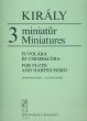 Kiraly 3 Miniatures for Flute and Harpsichord