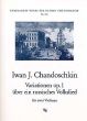 Chandschkin Variationen uber ein Russisches Volkslied Op.1 2 Violinen