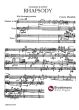 Mamlok Rhapsody (1989) for Clarinet in Bb, Viola and Piano Score and Parts