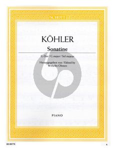 Kohler Sonatina G-major Piano solo (Wilhelm Ohmen)