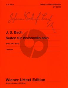 Bach 6 Suiten (BWV 1007 - 1012) Violoncello Solo (Herausgegeben von Ulrich Leisinger) (Wiener Urtext)