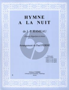 Rameau Hymne a la Nuit pour Chant et Piano (arrangement de Paul Pierne)