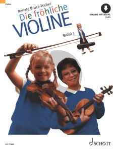 Die Frohliche Violine Vol.2 (Ausbau der 1.Lage und Einfuhrung in die 3.Lage) (Bk-Audio Online)