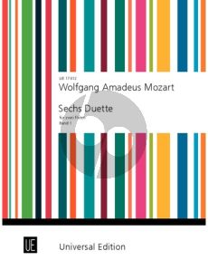 Mozart 6 Duets Vol.1 2 Flutes (edited by Frans Vester)