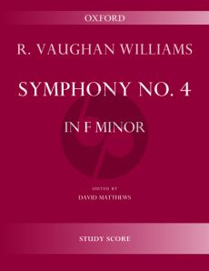 Vaughan Williams Symphony No. 4 f-minor Orchestra Study Score