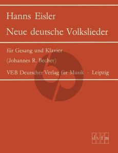 Eisler Neue Deutsche Lieder Gesang-Klavier