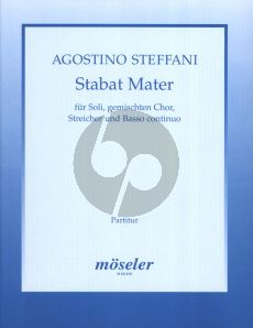 Steffani Stabat Mater Soli, Gemischten Chor, Streicher un Bc Partitur