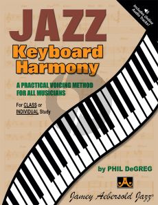 DeGreg  Jazz Keyboard Harmony Book with Audio Online