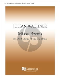 Wachner Missa Brevis SATB-Organ