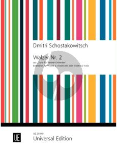 Waltz No.2 from Suite for Variety Orhestra for violin and violoncello or violin and viola