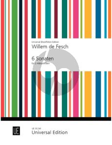 Fesch 6 Sonaten Op. 9 2 Altblockflöten (Gerhard Braun)