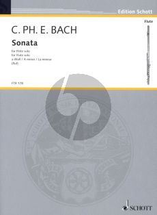 Bach Sonate a-moll WQ 132 fur Flote Solo (Herausgeber Hugo Ruf) (Grade 4)