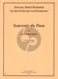 Reichert Souvenir du Para (Andante élégiaque) Op.10 Flute and Piano