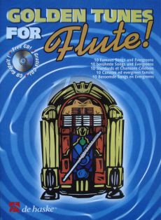 Golden Tunes for Flute! (10 Famous Songs and Evergreens) (Flute) (Bk-Cd) (edited by Ed Wennink) (grade 3)