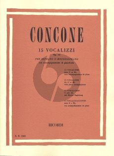 Concone 15 Vocalises Op.12 Soprano - Mezzosoprano