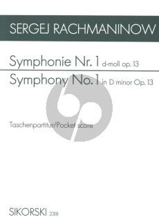 Rachmaninoff Symphony No.1 d-minor Op.13 Study Score