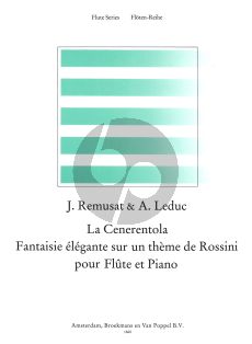 Remusat-Leduc La Cenerentola (Fantasie Elegante sur un Theme de Rossini) Flute-Piano