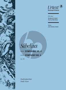 Sibelius Symphony No.4 a-minor Op. 63 Study Score (edited by Tuija Wicklund)