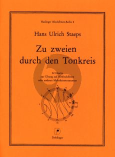 Staeps Zur zweien durch den Tonkreis 2 Altblockflöten (Ein Duettbuch zur Übung auf Altblockflöte in allen Tonarten)
