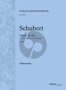Schuberty Messe Es-dur D.950 Soli-Choir-Orch. Study Score