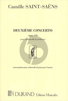 Saint-Saens Concert No.2 Op.119 transcription pour Violoncello et Piano par l'Auteur