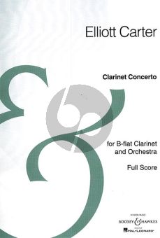 Carter Concerto for Clarinet [Bb] and Orchestra Score