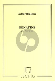 Honegger Sonatine 2 Violons