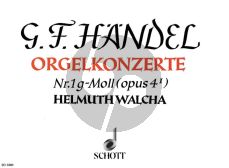 Handel Orgelkonzert g-moll Op. 4 No. 1 HWV 289 Orgelauszug (Helmut Walcha)