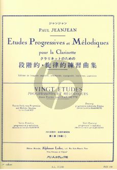 JeanJean P. 20 Etudes Progressives et Melodiques Vol.1