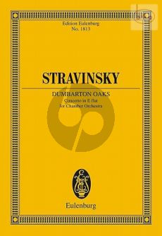 Dumbarton Oaks (Concerto E-flat) (Chamber Orch.) (Study Score)