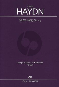 Haydn Salve Regina g-moll Hob.XXIIIb:2 Klavierauszug (SATB Soli oder Chor, 2 Vl, Va, Orgel obl, Bc) (Armin Kircher)