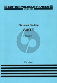Sinding Suite Op. 3 Piano solo