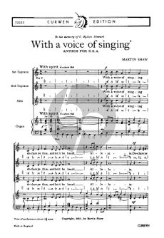 With a Voice of Singing SSA-Organ