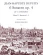 Dupuits 6 Sonaten Op. 4 Vol. 1 No. 1 - 3 2 Altblockflöten (Gauthier)