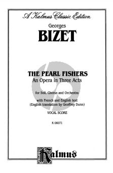 Bizet The Pearl Fishers Vocal Score (French/English)