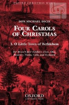 Little Town of Bethlehem (SABar-Flute-Ob.-Violin Recorder-Cello-Piano