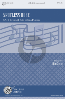 Gjeilo Spotless Rose (SATB divisi wit Solo or Small Group)