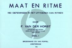 Horst Maat en Ritme deel 1 (150 Oefeningen in het uitvoeren van ritme)