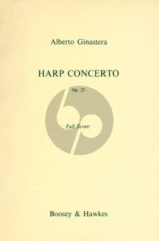 Ginastera Concerto Op.25 for Harp and Orchestra Full Score