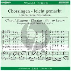 Mozart Requiem d-moll KV 626 Bass Chorstimme CD (Chorsingen leicht Gemacht)