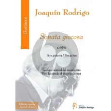Rodrigo Sonata giocosa for Guitar (Special edition (with facsimile of the manuscript))
