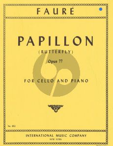 Faure Papillon (Butterfly) Op.77 Violoncello-Piano