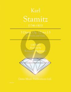 Stamitz 3 Duets Op.12 (edited by Kenneth Martinson) (Urtext)