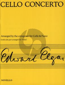 Elgar Cello Concerto Op.85 arr. for Viola and Piano (Arranged by the Composer for Cello and Paino with Solo Part arranged for Viola by Lionel Tertis)