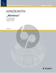 Hindemith Minimax (1923) fur 2 Violinen-Viola.-Violoncello Stimmen (Repertorium für Militärorchester)